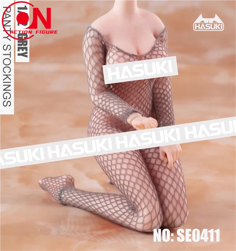 HASUKI SE04 1/12 مقياس أنثى سلس شبكة جوارب طويلة جورب الملابس والاكسسوارات نموذج ل 6 ''أنثى الجندي عمل الشكل الجسم #3