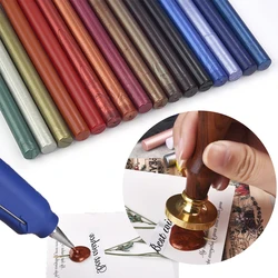 10pcs DIY Seal Wax Sticks For Melting Glue Gun Sealing Wax Stick Wedding Party Invitation Sealing Wax For Fashion Gift Decor