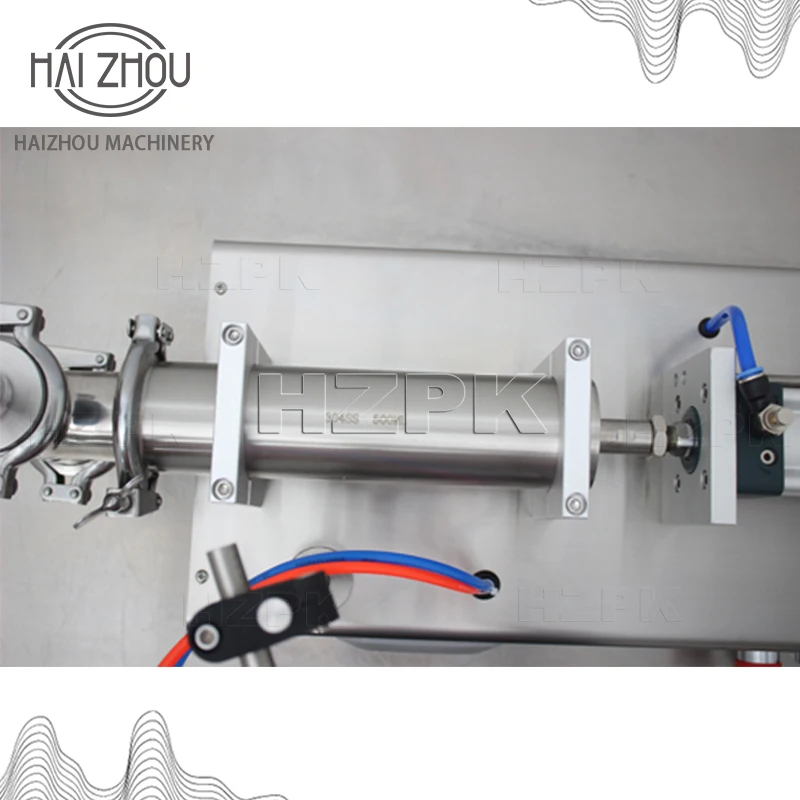 HZPK Liquid Filling Machine Piston Filler Oil Pneumatic Shampoo Gel Honey Milk Juice Liquid Soap Filling Machine G1WYD1000