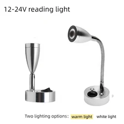LED Wall Lamp Smart Touch Dimmable Reading Lights With USB Charging Interface, Used For Motorhomes, Boats, Yachts DC12-24V