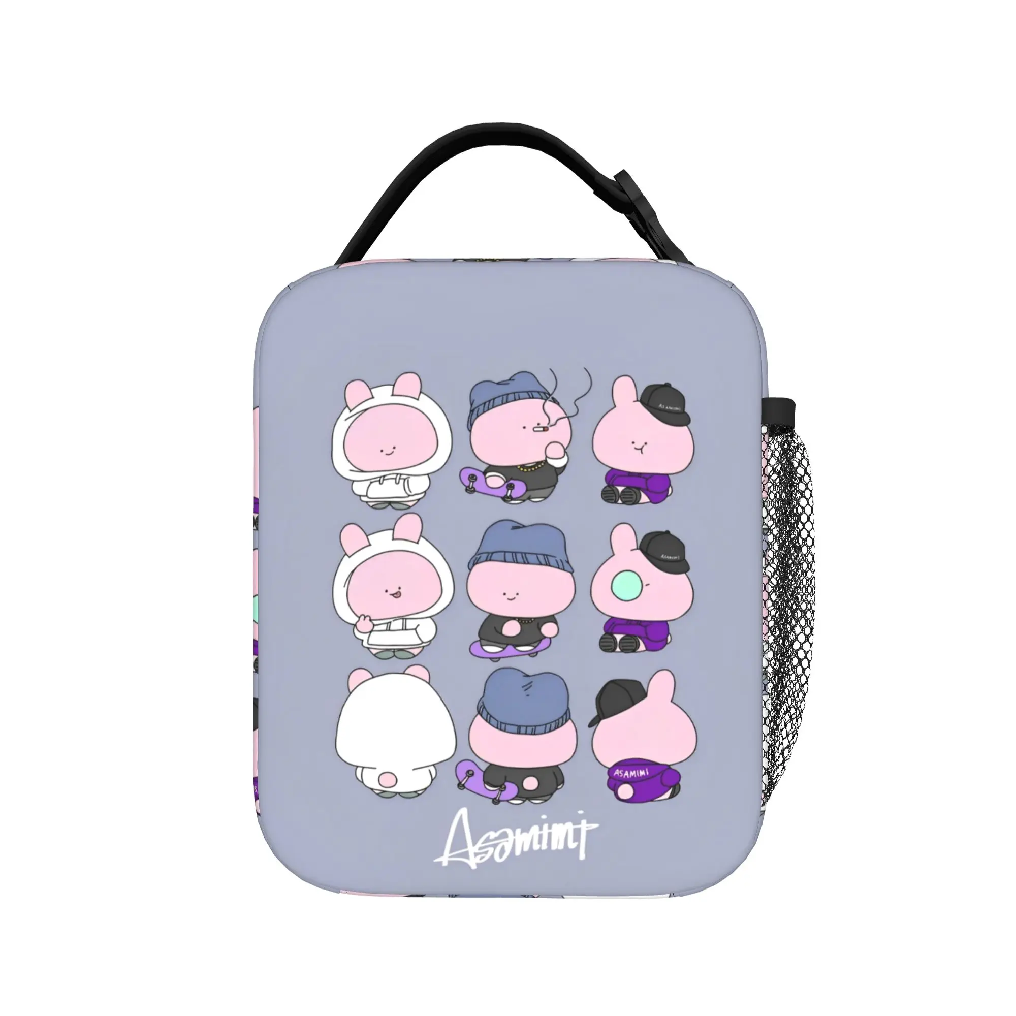 Rabbit Asamimichaan Cute Asamimi Insulated Lunch Bags Large  Meal Container Thermal Bag Lunch Box Tote Work  Outdoor Bento Pouch