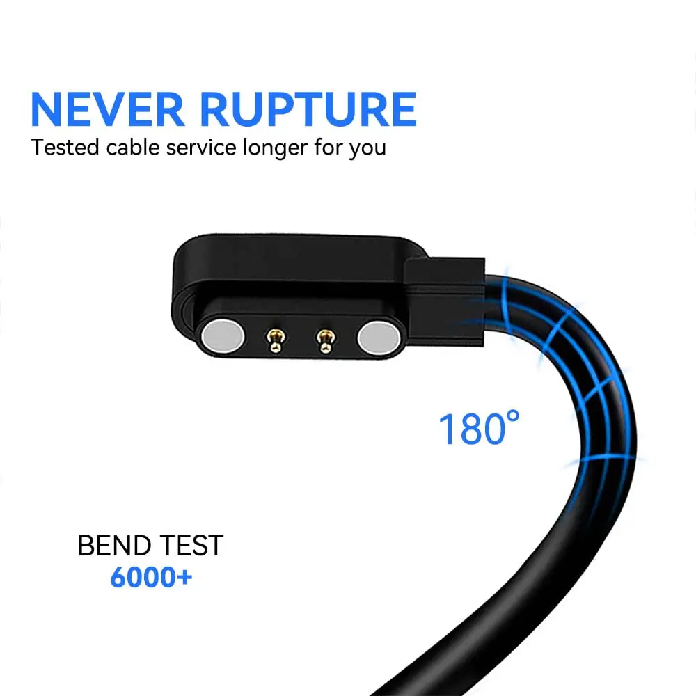 3.3FT Smart Watch Charger Magnetic, USB Charging Cable for YAMAY VeryFitPro SW023 ID205L SW021 ID205U ID205S SW025 Uwatch 3S 3 2