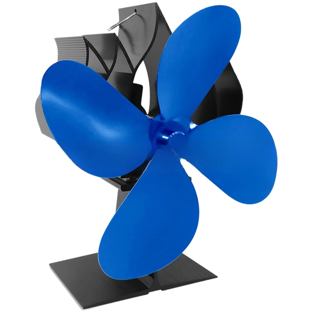 Home Heating Solutions Fan Indoor Heating Fan Gold Thermal Fireplace Fan Lightweight Design Fuel Efficiency Booster