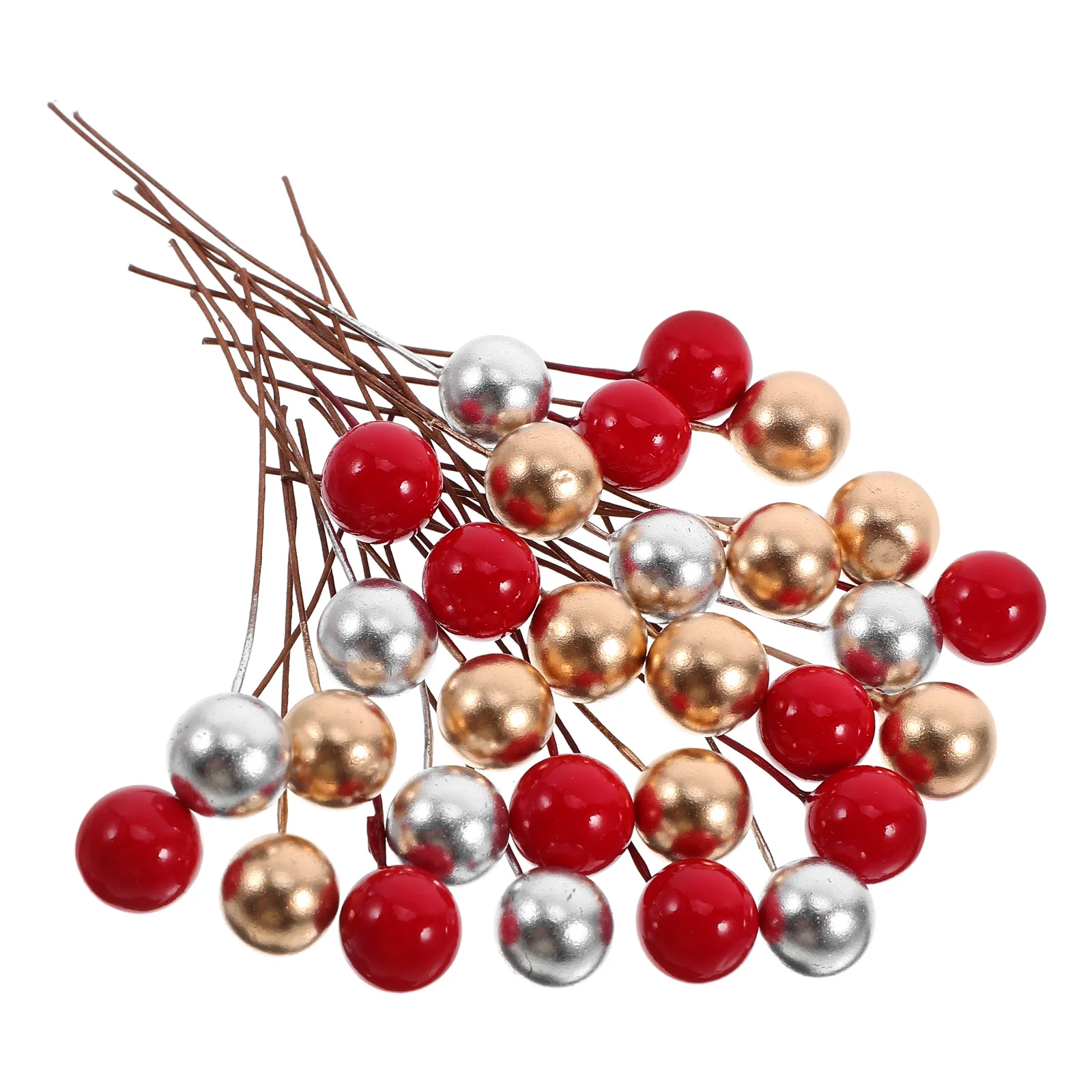 

300pcs Artificial Berry Branch Decor Fake Berries For Wreaths Christmas Tree Ornament Mini Christmas Decorations Party Supplies