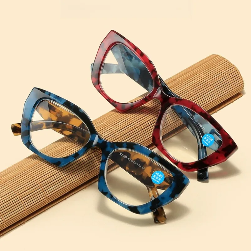 المفصلي المعدني نظارات للقراءة الملونة مضلع إطار نظارات محايد مكافحة الضوء الأزرق طول النظر الشيخوخي نظارات 0 + 1.0 + 1.5 + 2.0 + 2.5 + 3.0 #3