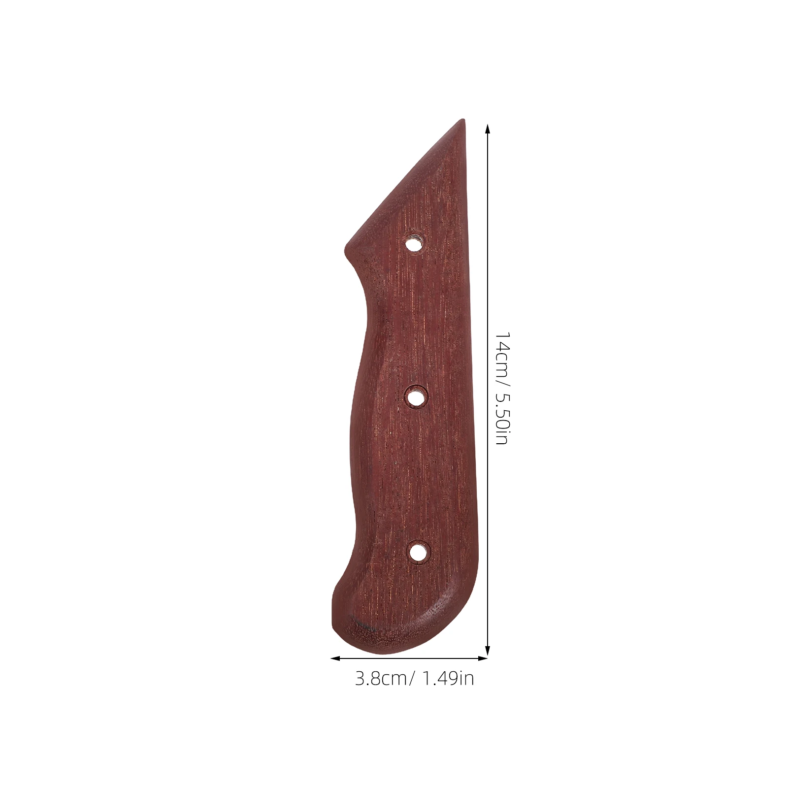 

2Pcs Knife Handle Replacement Accessories Ergonomic Wood Grip for Kitchen Cutter Repair Universal Precision
