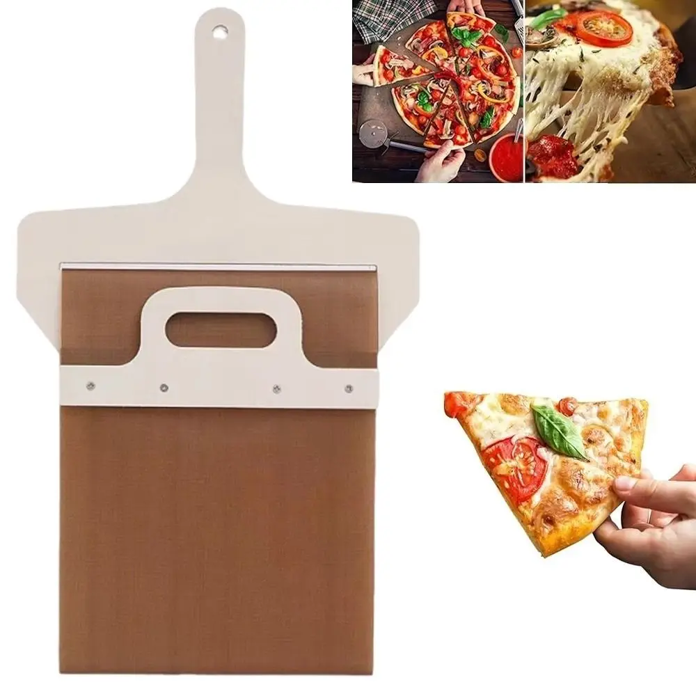 Pizza Tray Non-Stick Sliding Pizza Peel Wooden with Handle Pizza Slider Paddle Portable Comfortable Grip Pizza Spatula Oven Use