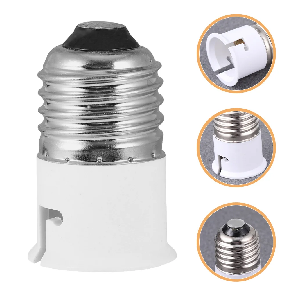 

Light Bulb Socket Adapter E27 to B22 Threaded Bulb Base Converter Lamp Socket Replacement Adapter for Home Office Lighting