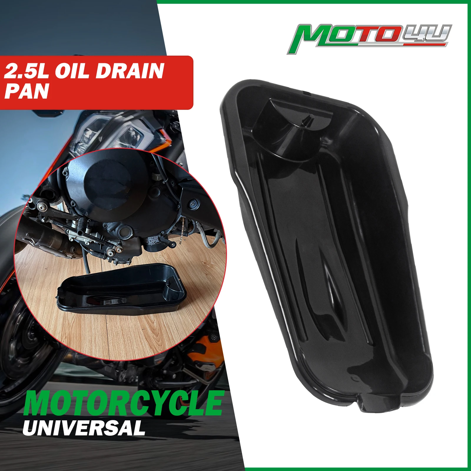 

2.5L Motorcycle Maintenance oil basin Leak-Proof Wide-Mouth Basin Oil Change Container Oil Drain Pan Car Waste Oil Pan