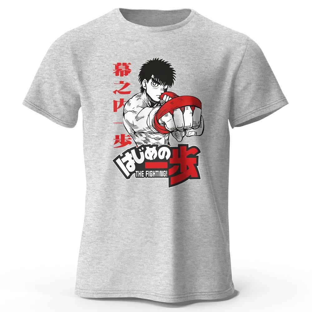 تي شيرت صيفي جديد للرجال تي شيرت ياباني كارتوني للملاكمة والصالة الرياضية مطبوع عليه رسومات الرسوم المتحركة تي شيرت للرجال والنساء