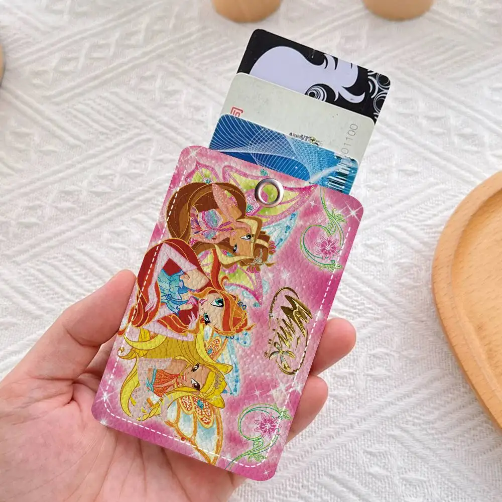 شعبية الرسوم المتحركة التلفزيونية W-winX لطيف أنيمي المفاتيح حاملي بطاقات كيرينغ البنك حافلة معرف بطاقات الائتمان سلاسل حلقية رئيسية #3