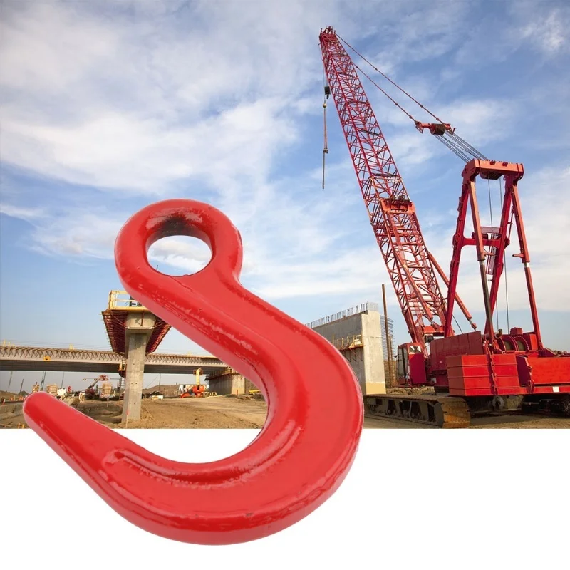 2Ton Lifting Hook Large Opening Alloy Steel Crane Hoist Hook For Ship Construction