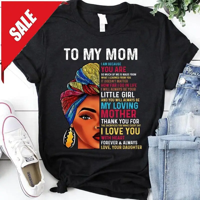 

Черная рубашка для девочек, Черная футболка королевы, для моей мамы, Черная рубашка для мамы, Мамина D