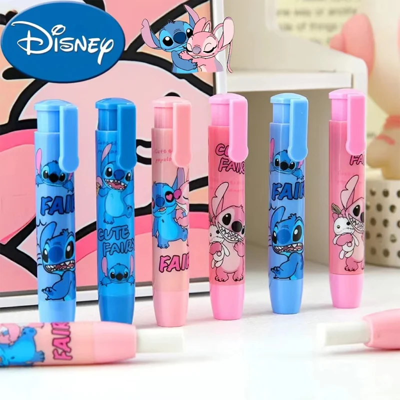 

Disney Lilo & Stitch Press Eraser Anime Stitch Cute Writing Drawing Erasers Students School Stationery for Kids Christmas Gifts