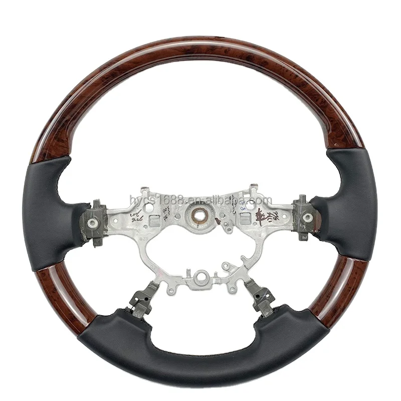 

Custom Car Interior Accessories Mahogany Steering Wheel for Toyota 7th Generation Camry 2014 2018 Highlander Without airbags