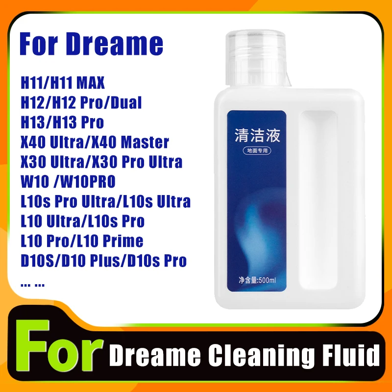 

Liquid For Dreame L10s ultra/X40 Ultra/X30 /H11 Max/H13/H12 Pro/ M12 /W10 Cleaning Fluid Parts Accessories 500ml