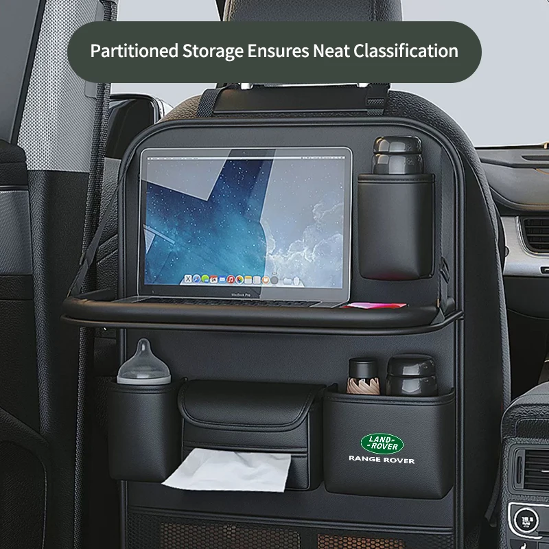 

Car SeatBack Storage Bag Tissue Box Tools Organiser Anti-Kick Pad For Land Rover Freelander 2 L2 LF Discovery 3 4 L319 L462