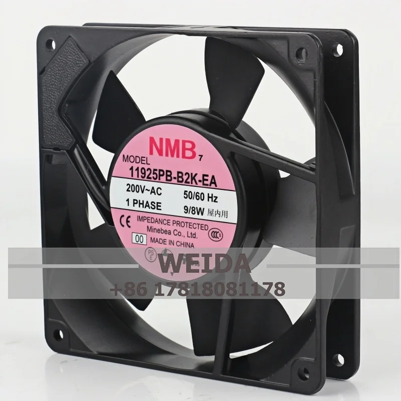 

Вентилятор осевого потока Meibaiya NMB 11925PB-B2K-EA 220В 50/60Гц 9Вт/8Вт 12025 120X120X25ММ 12СМ