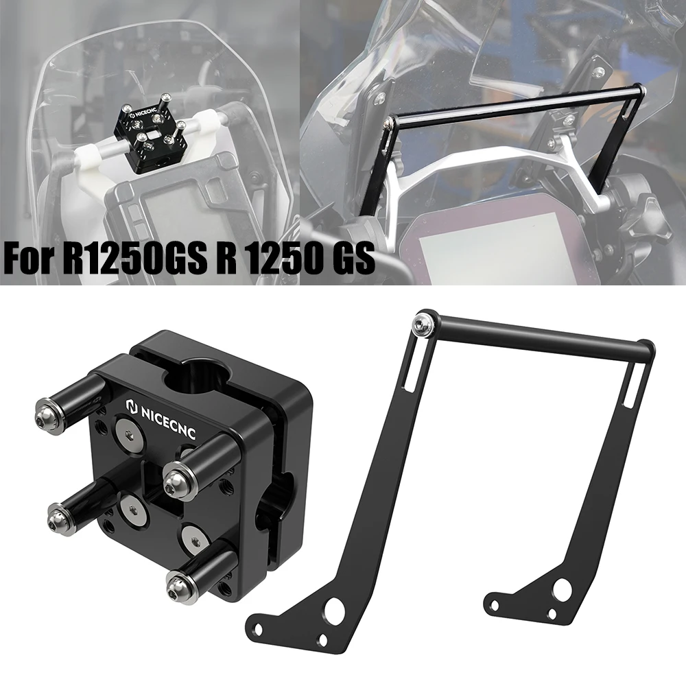 

NICECNC For BMW R1250GS Adventure R 1250 GS 2018-2024 Navigation Bracket GPS Mount For BMW R1200GS Adventure R 1200 GS 2013-2018