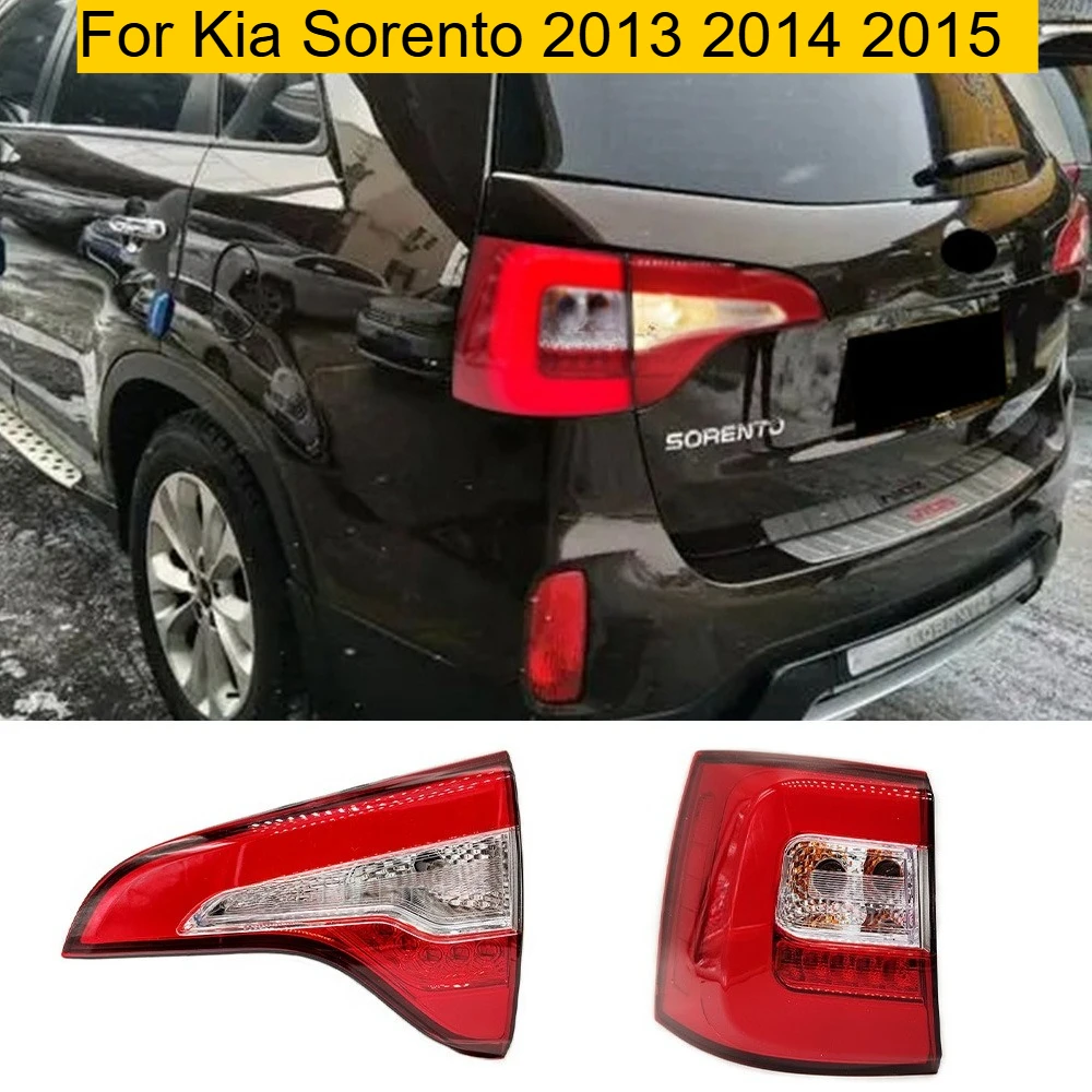 

Задний боковой задний фонарь автомобиля для Kia Sorento 2013 2014 2015, внутренний внешний стоп-сигнал, светодиодный стоп-сигнал, задний задний фонарь заднего хода