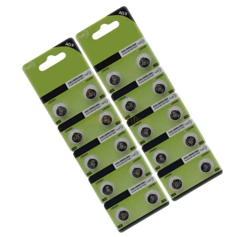 F62c 20pc/10pc Высокая емкость Ag9/LR936/394 Кнопки Батареи для ячейки для длительного электронного устройства Используйте