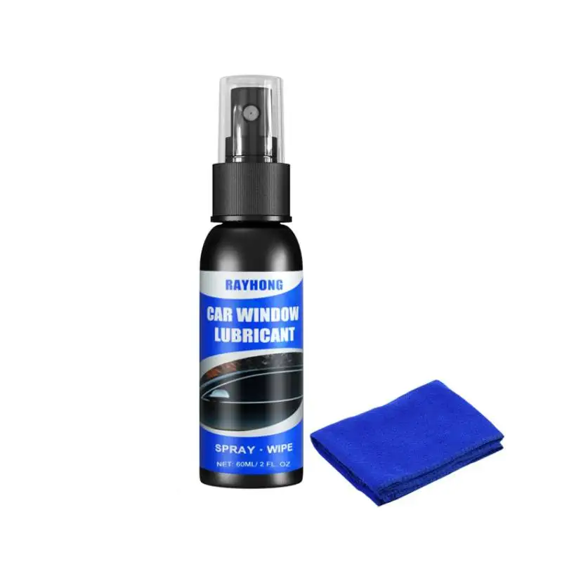 60ml Car Window Lubricant Door Rubber Strip Lubricant Spray Eliminates Noise Universal Window Lubricants for Car Repair Tool