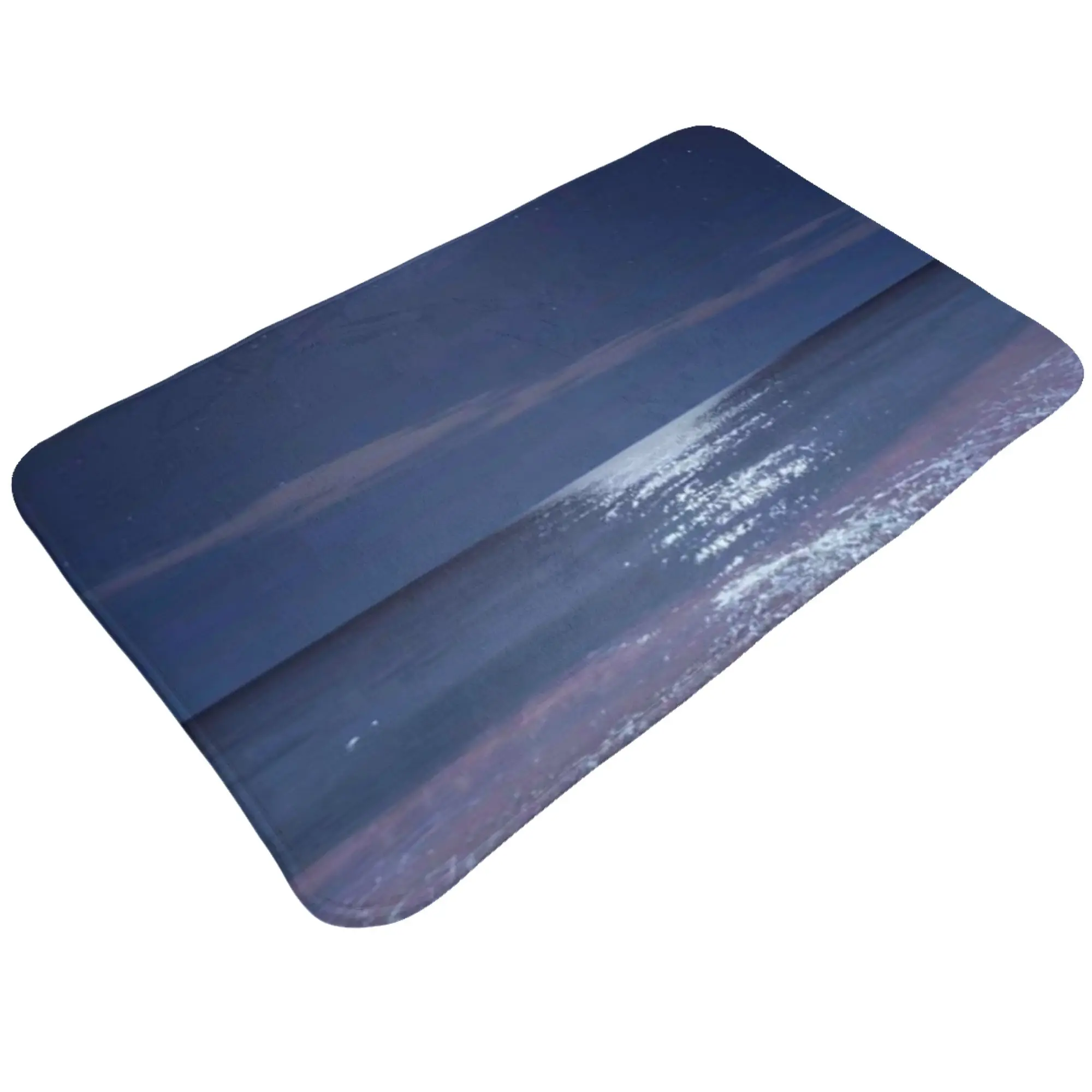 Heart Shaped Moon Beach Night Ocean Wallpaper Anti-Slip Doormat Kitchen Mat  Indoor PatternHomeDecor