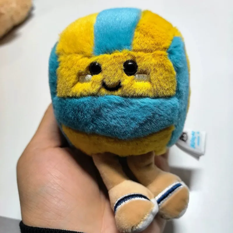 Cute soft plush cartoon volleyball toy fun sports-themed keychain and bag accessory birthday party and Christmas favor