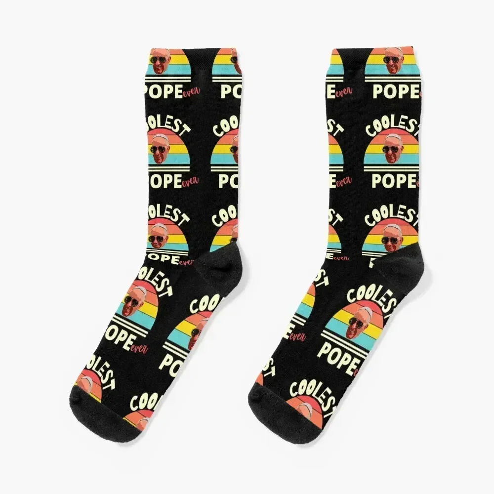 

Coolest Pope ever, Papa Francesco Socks Running christmas stocking short warm winter Socks For Man Women's