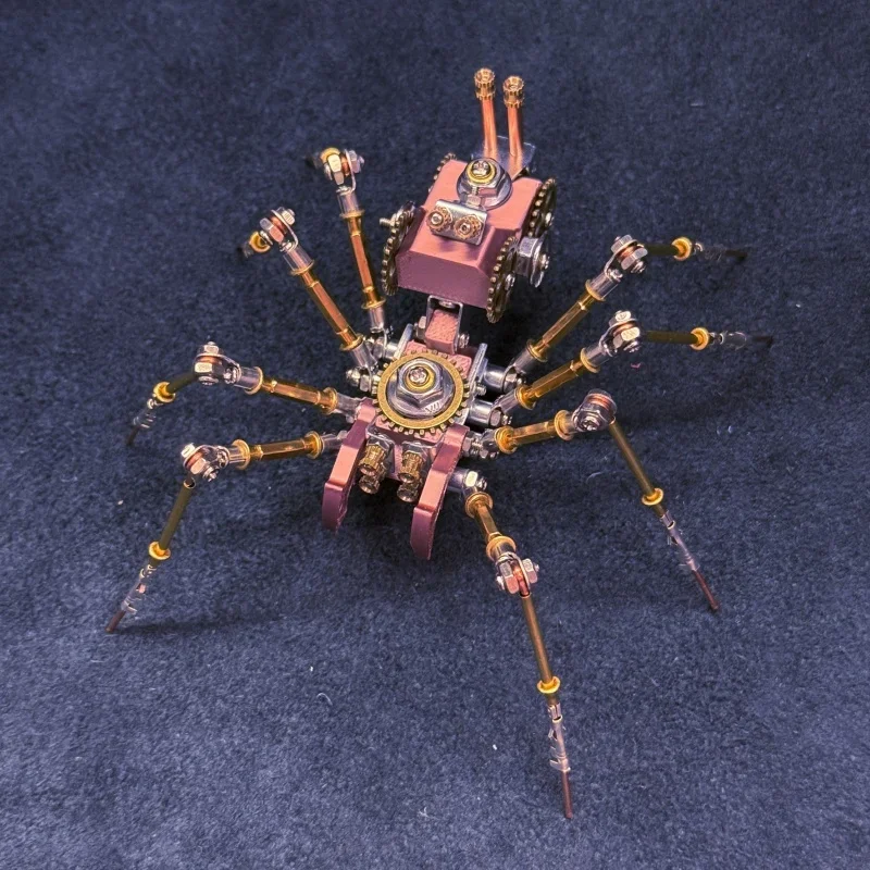 

New 3D Puzzle Spider Metal Model Kit DIY Assembly Steampunk Mechanical Insects Creative Ornament Handmade Toy Kids Adults Gift