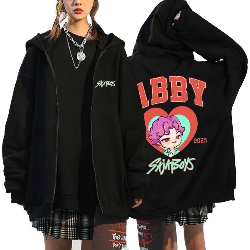 

Kpop Demon Hunters Saja Boys Graphic Zipper Hoodie Men Women Fashion Cartoon Trend Zip Up Hoodies Male Casual Oversized Jacket