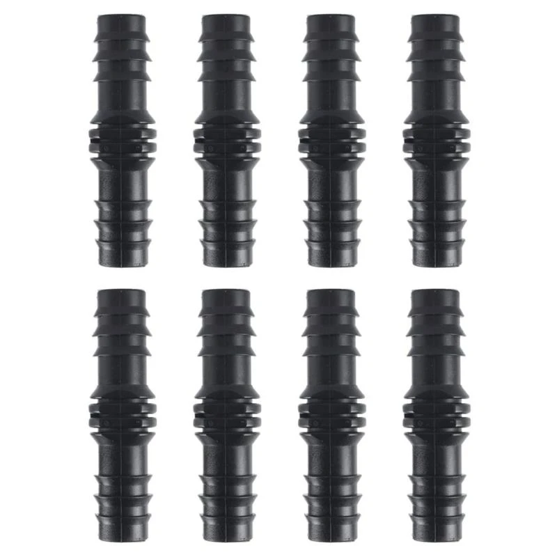 

8Pcs Drip Irrigation Straight Fittings Barbed Locking Butt Joint Connectors 16mm