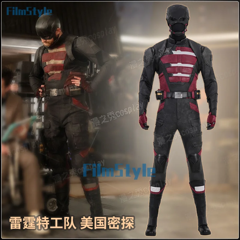 

Movie Thunderbolts John Walker‌ Cosplay Costume Agent‌ Uniform Halloween Carnival Party Christmas Play Role Clothes Clothing