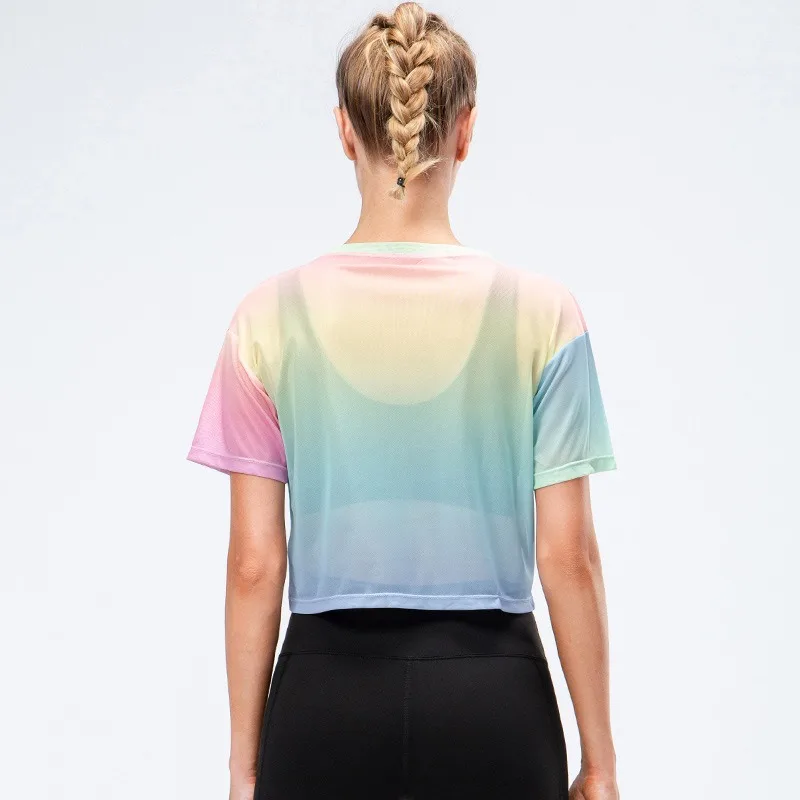 Loose Fit Sports T-Shirt for Women Quick Dry Breathable Short Sleeve Top Outdoor Fitness Yoga Running Workout Wear