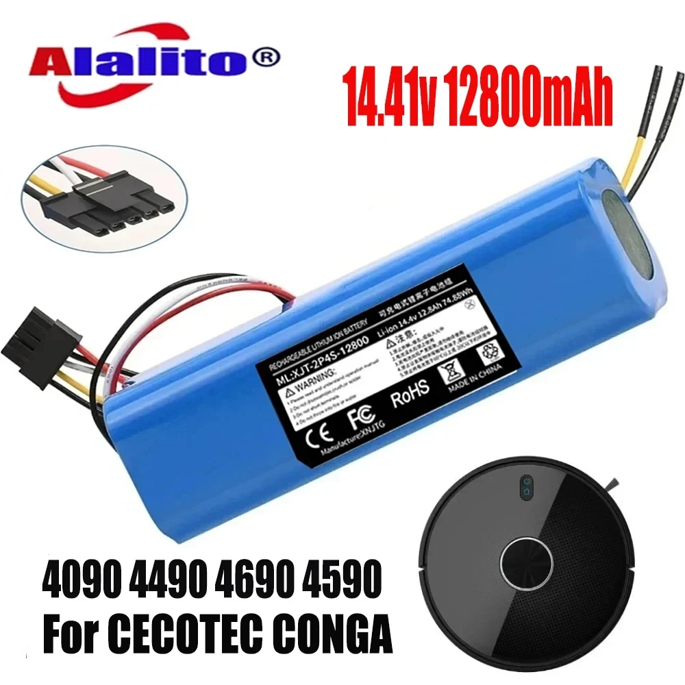 

14.8V 6500mAh 100% New CECOTEC CONGA 4090 4490 4690 4590 Mopping Robot Battery Pack Netease Intelligent Manufacturing NIT Model