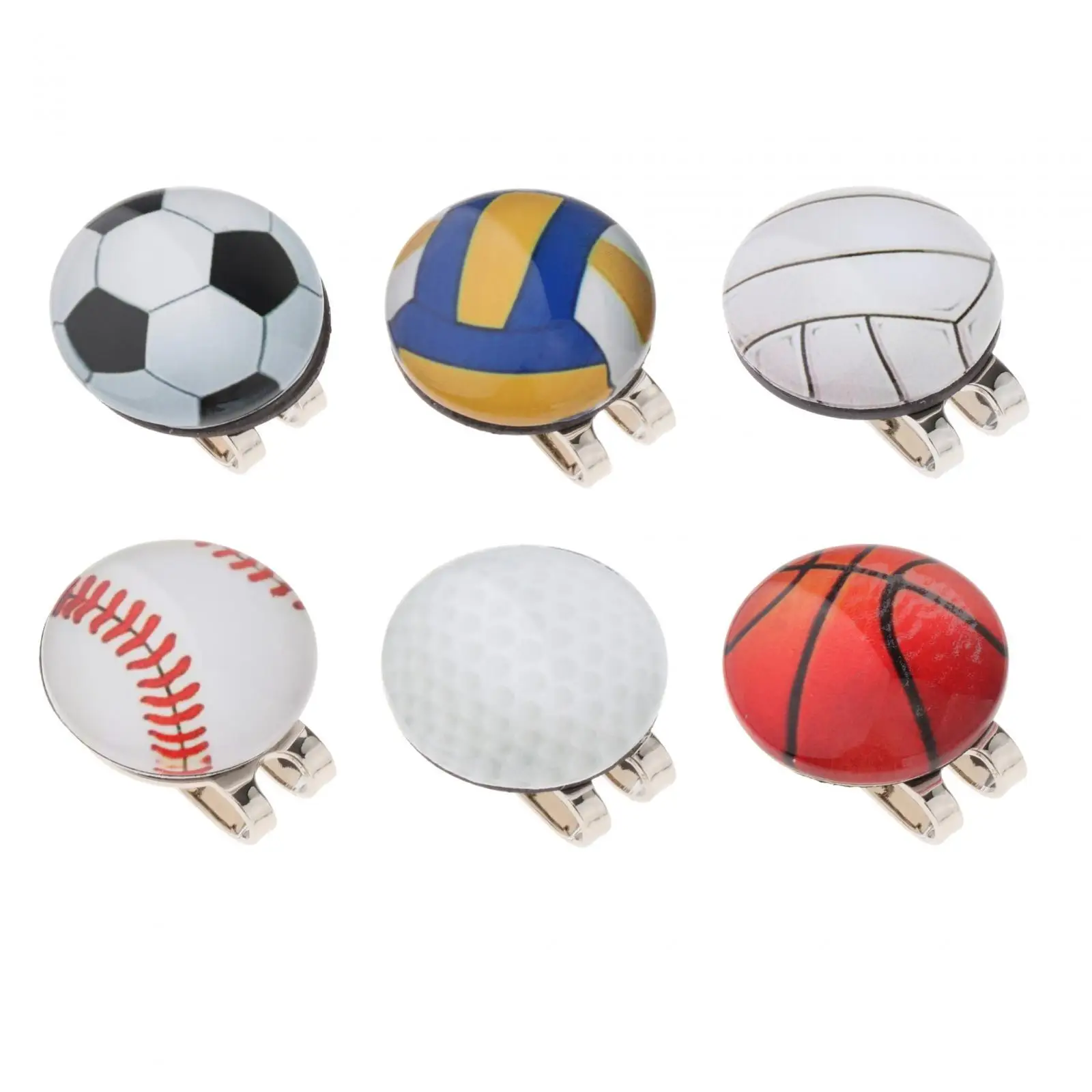 Golf Ball Marker Creative Golf Cap Holder Golf Ball Mark Tool Mark Position Premium Attaches Easily to Caps with Golf Hat Clip