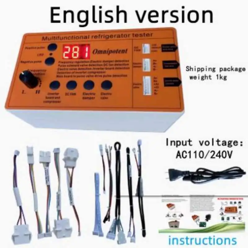 Refrigerator Inverter Board Compressor Solenoid Valve Fan Air Door Electric Valve Inspection and Testing Tool for Faults
