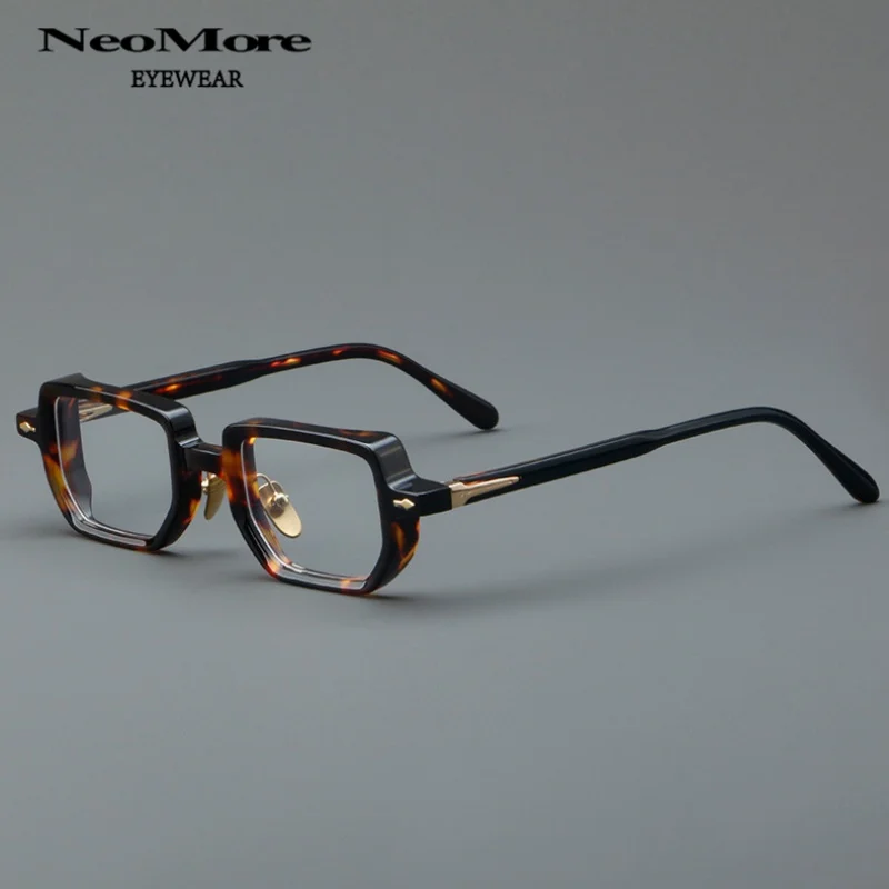 

Дизайнерские очки в форме ацетатного волокна, модные ретро титановые очки по рецепту с защитой от синего света, оправа для очков для чтения