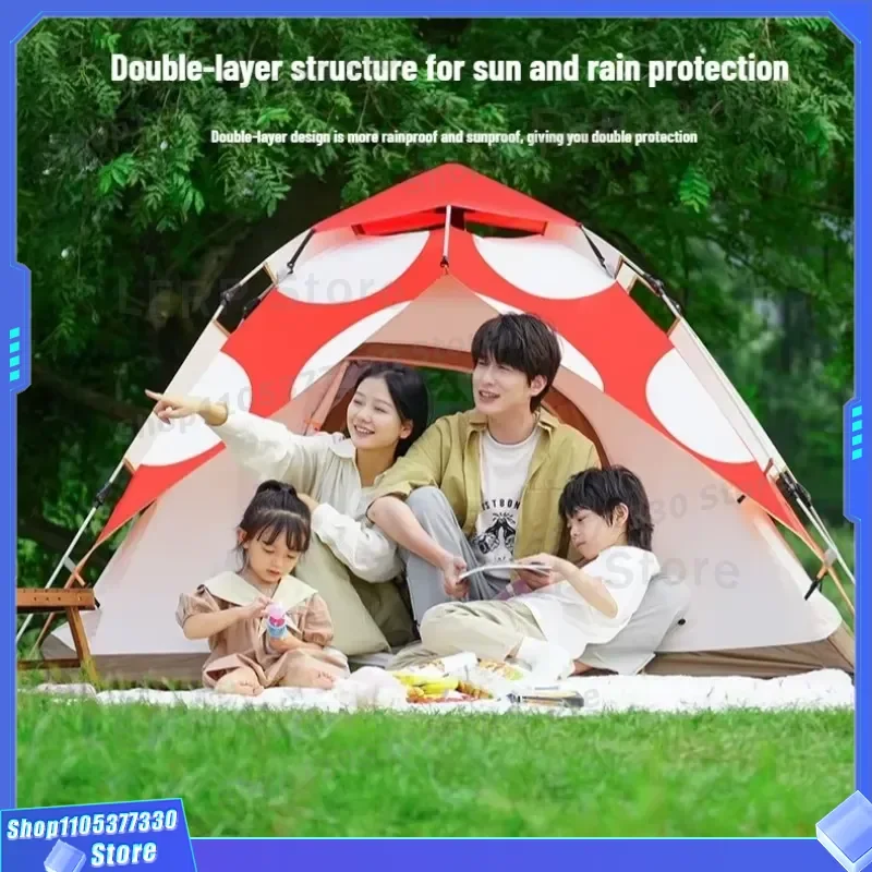 Automatic Folding Camping Tent Portable Outdoor Single Person Field Shelter Professional Full Set Equipment Indoor Use