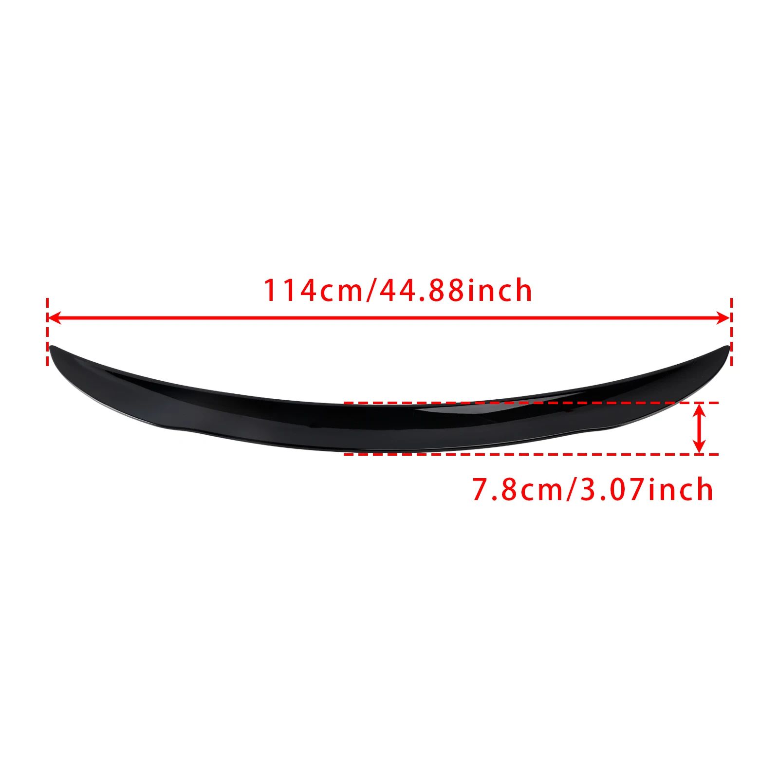 Artudatech glänzend schwarzer Heckspoiler für Mercedes-Benz CLA-Klasse W118 C118 2019+ – Detail 1
