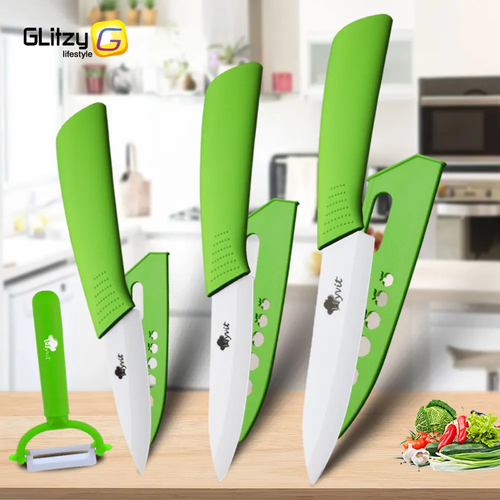 Ceramic Knife Set for Kitchen Professional Ceramic Knife 3 4 5 6 Inch Fruit Rust Proof Paring Knife for Slicing Cutter Vegetable