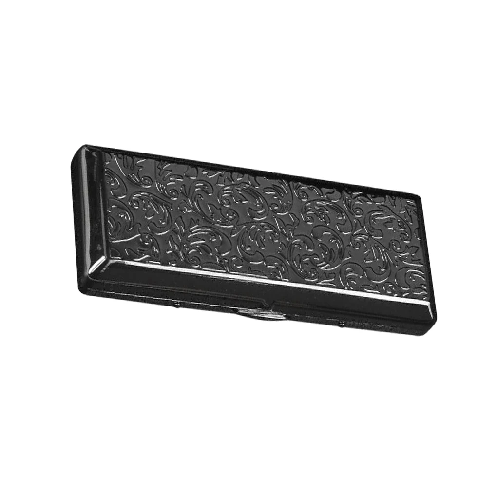 صندوق سجائر نحيف أنيق هدية لعشاق التدخين ملحقات التدخين علبة سجائر محمولة فضية