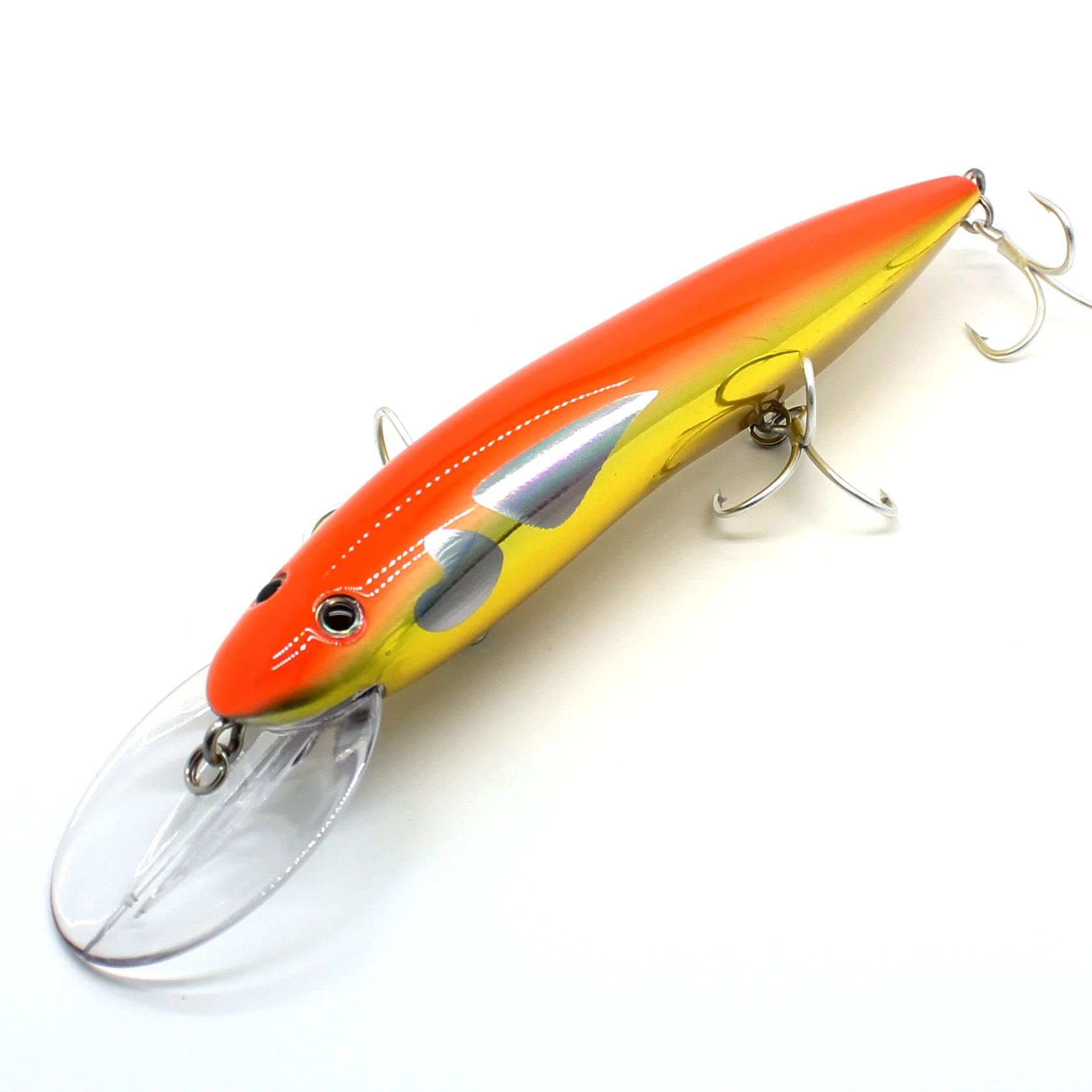 AOCLU-Hartköder für Tiefseeboot, schwimmende Minnow, Jerkbait-Rassel, Felsköder, 4 x Drillinge, japanische Qualität, 150 mm, 33 g, 1 Stück