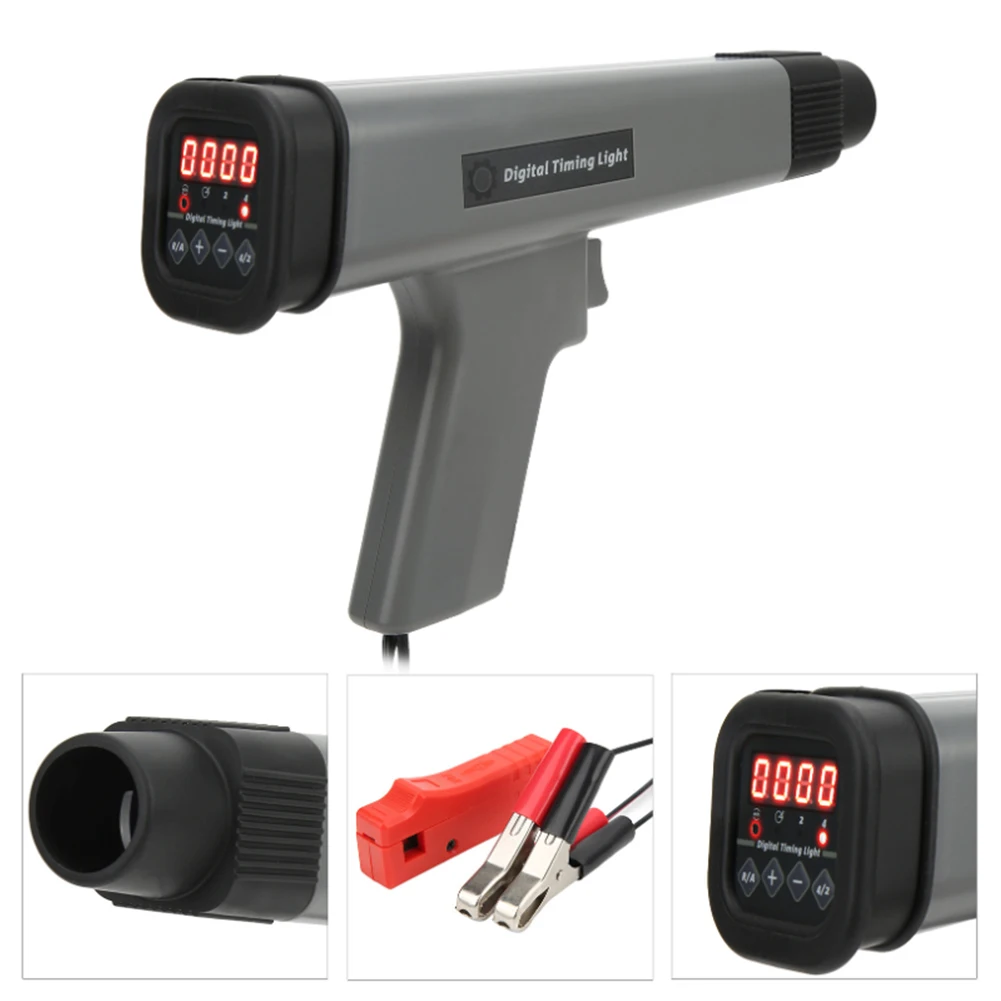 12V Ignition Timing Gun Timing Detector Automotive Maintenance Tool Tester Light Strobe Lamp Inductive Petrol Stroboscopic Gun