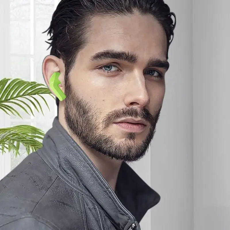 Fones de ouvido sem fio estéreo fones de ouvido sem fio display digital fones de ouvido sem fio treino transparente