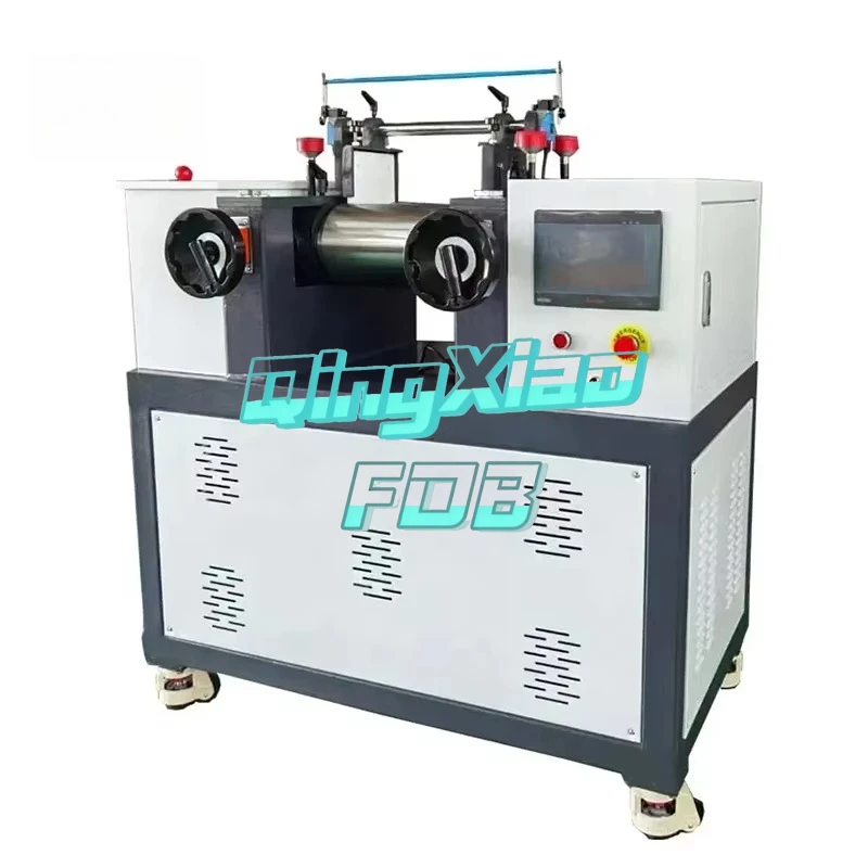 Small 6 Inch Double Roll Open Mill Electric Heating Water Cooling Experimental Rubber Plastic Mixing Machine FOB High Efficiency