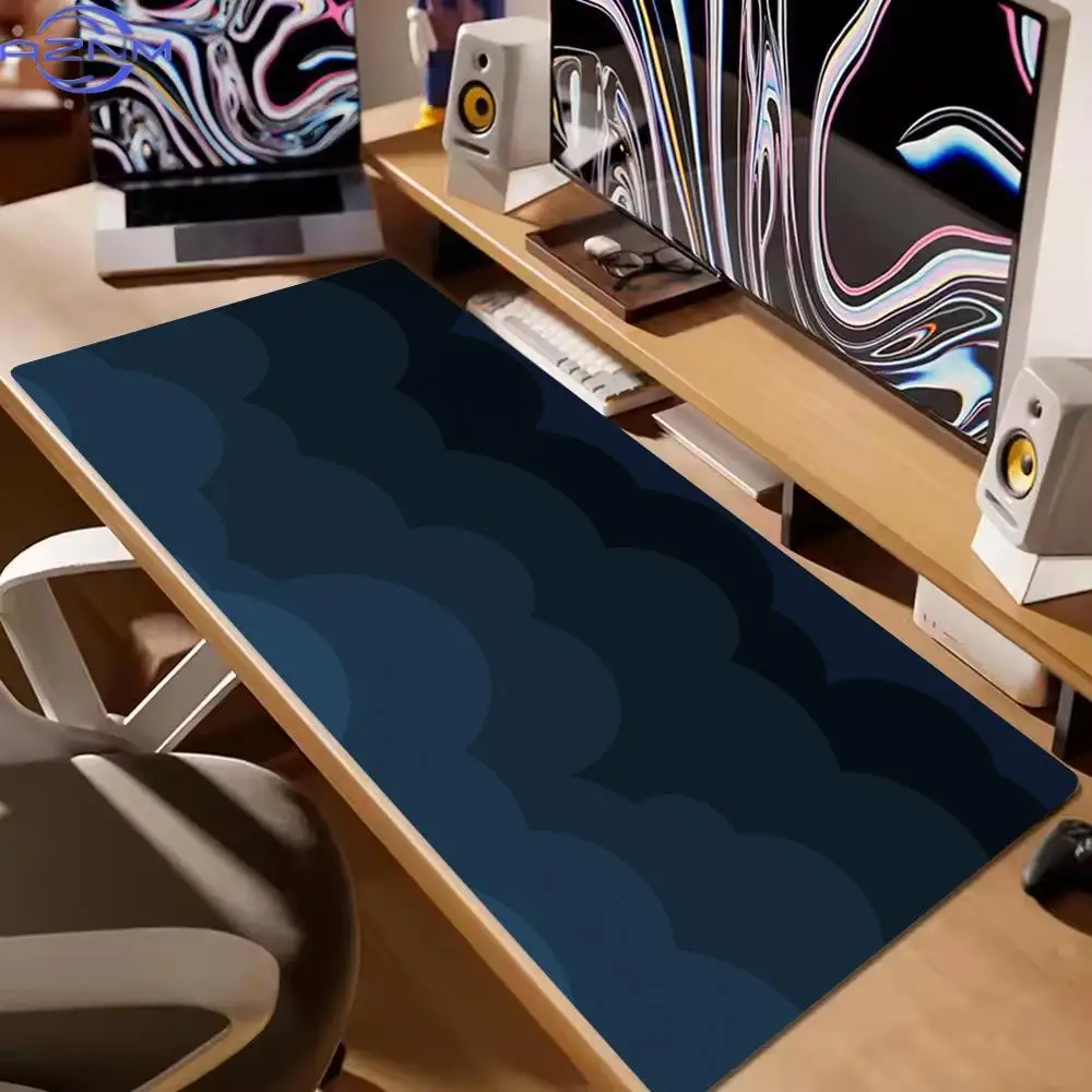 Plain Color XXL Mousepad, Smooth Matte Surface Stitched Edge Non-slip Desktop Table Mat for Work & Gaming