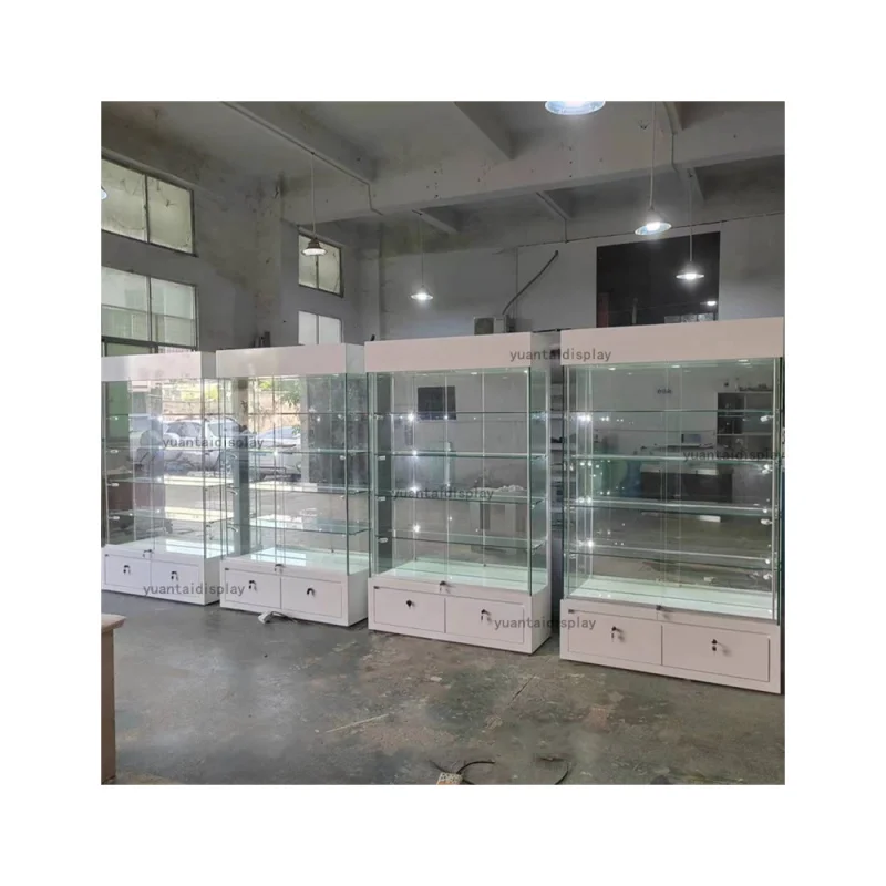 Custom. Morden Glass Display Cabinet Toy Store Counter Showcase Jewelry Store Showcase Design