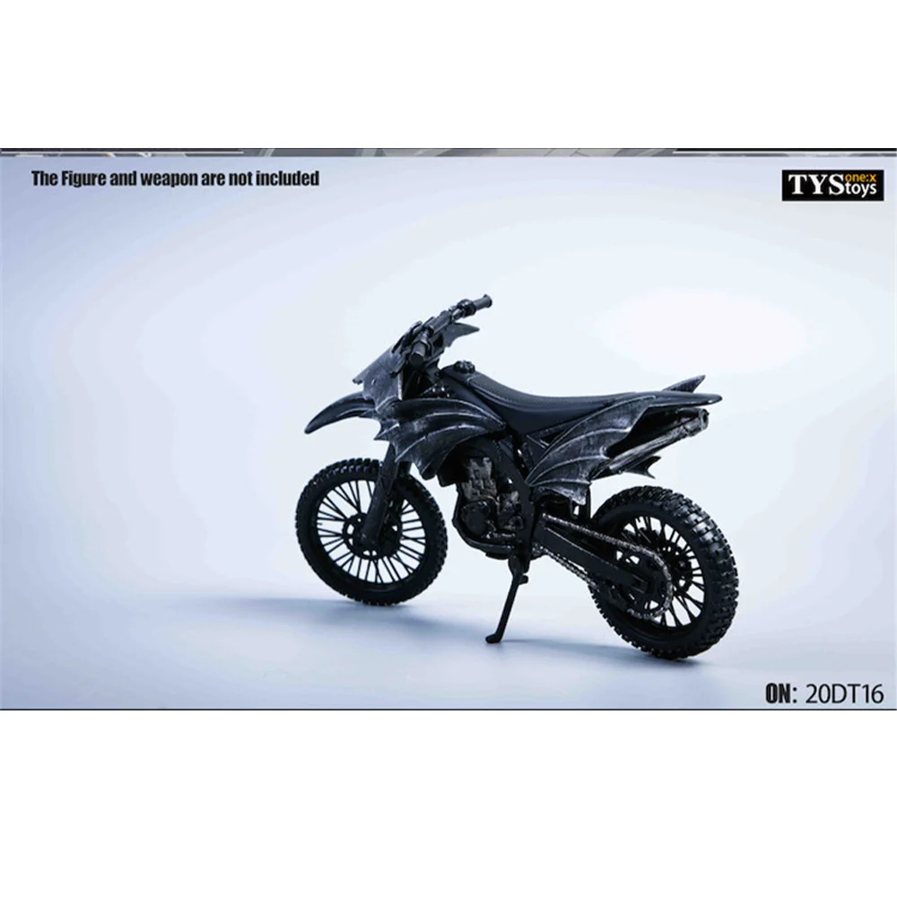 Tytoys 20dt16 1/12 escala soldado legal preto fora da estrada modelo de motocicleta acessórios para 6 Polegada figura ação corpo brinquedos presentes