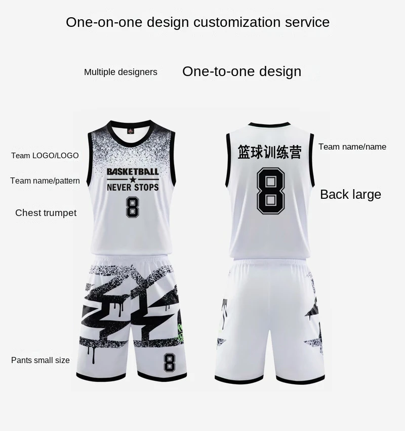 Basketball-Trikot, individueller Basketball-Trainingsanzug, Logo-Druck, Kleidung für Erwachsene und Kinder, Sportweste, Basketball-Trikot-Sets, große Größe